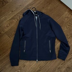 PeterMillar navy hooded jacket. Size medium